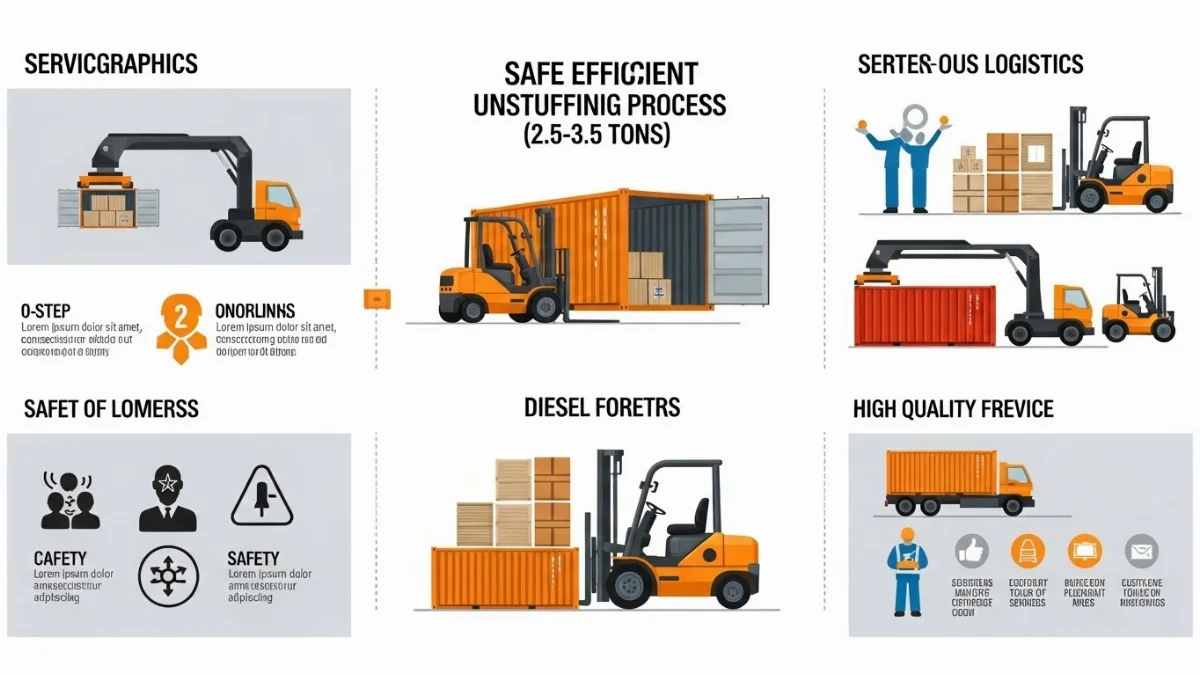 Thuê xe nâng dầu chuyên nghiệp chui container tại TPHCM