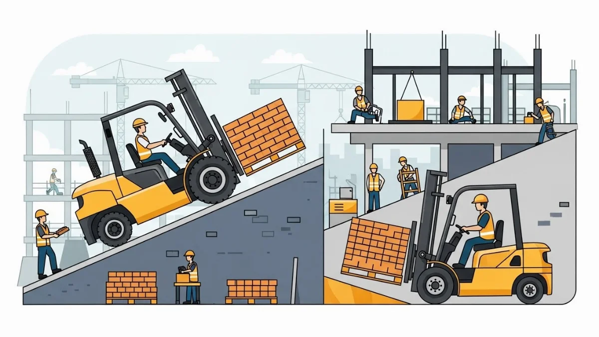 Xe nâng dầu 3 bánh linh hoạt trong không gian hẹp nhà xưởng