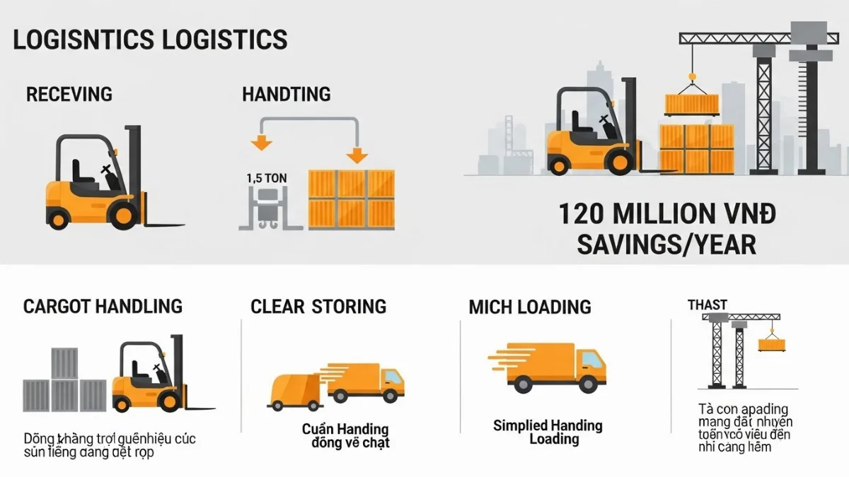 Đội ngũ kỹ thuật vi&ecirc;n bảo dưỡng xe n&acirc;ng tại xưởng sản xuất