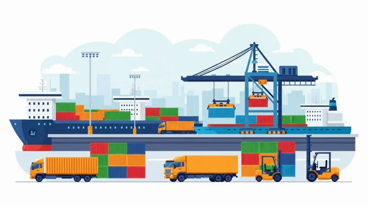 Kỹ thuật viên đang kiểm tra xe nâng điện