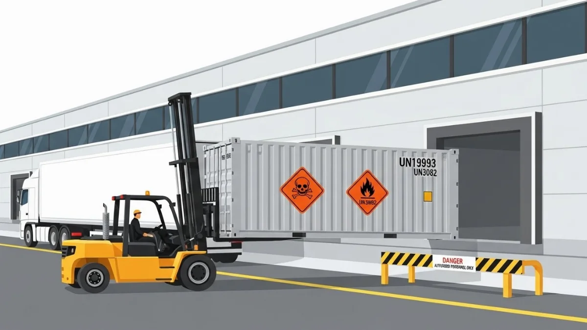 Quy trình rút container hàng nguy hiểm an toàn nghiêm ngặt