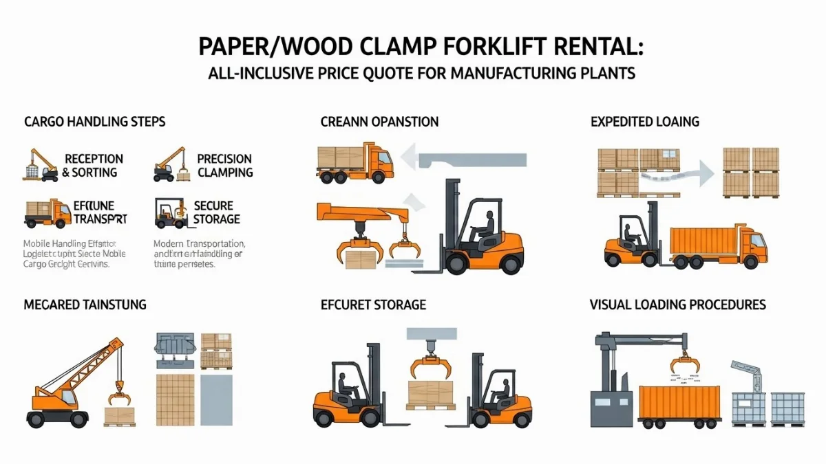 Đội ngũ kỹ thuật viên bảo dưỡng xe nâng kẹp để đảm bảo hoạt động
