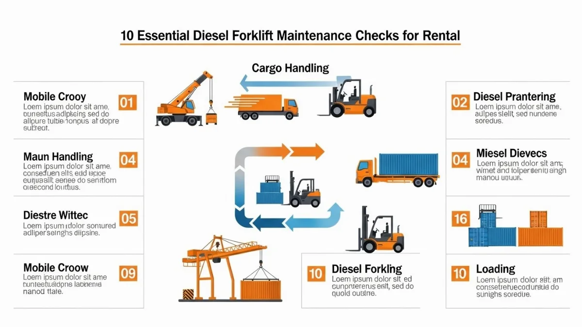 Kỹ thuật viên đang kiểm tra động cơ xe nâng dầu