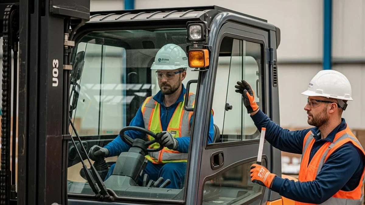 Xe nâng điện chuyên dụng rút container hàng hóa chất