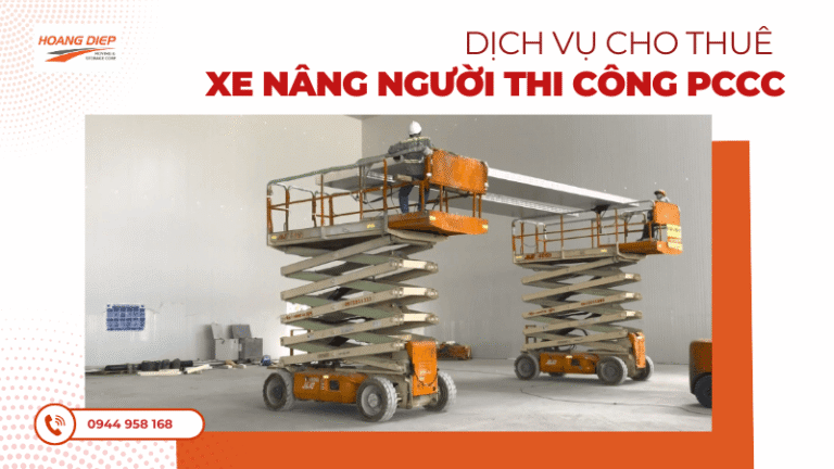 Dịch vụ cho thuê xe nâng người thi công PCCC