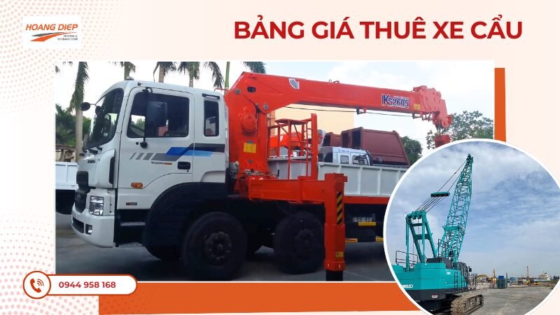 Bnarg giá cho thuê xe nâng cẩu
