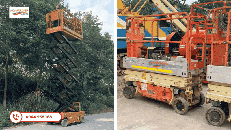 Các loại xe nâng cắt kéo cho thuê tại Hoàng Diệp