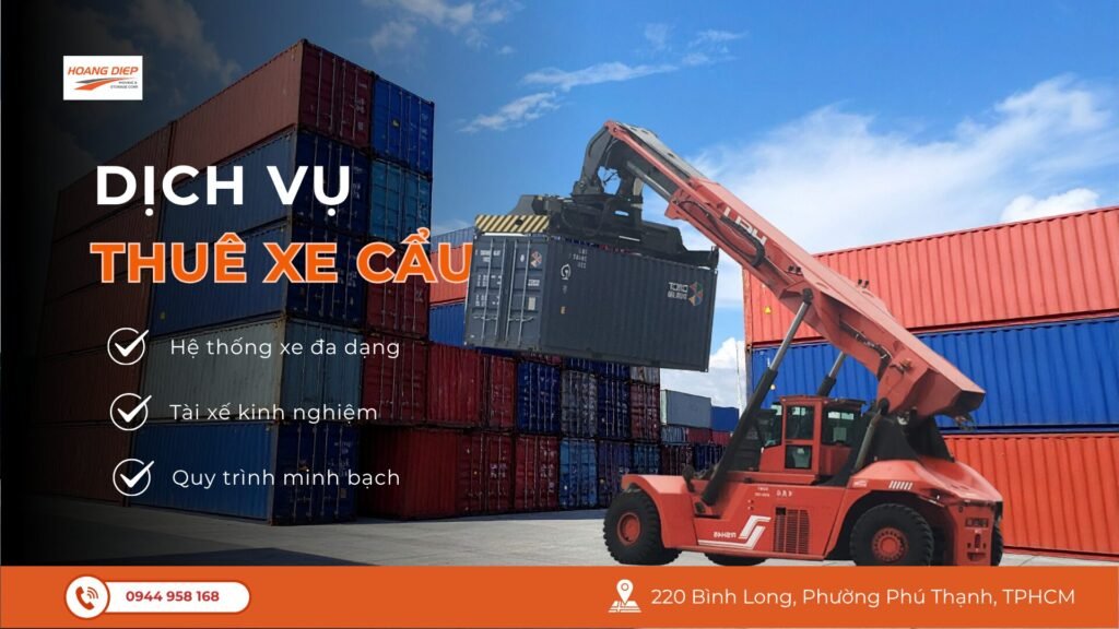 Dịch vụ cho thuê xe cẩu Hoàng Diệp