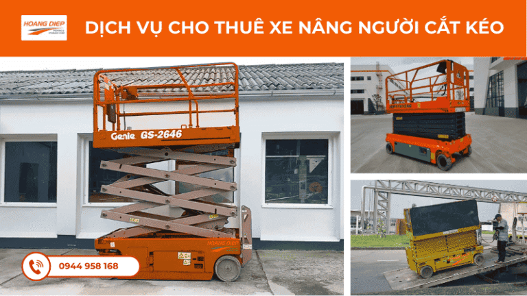 Dịch vụ cho thuê xe nâng người cắt kéo