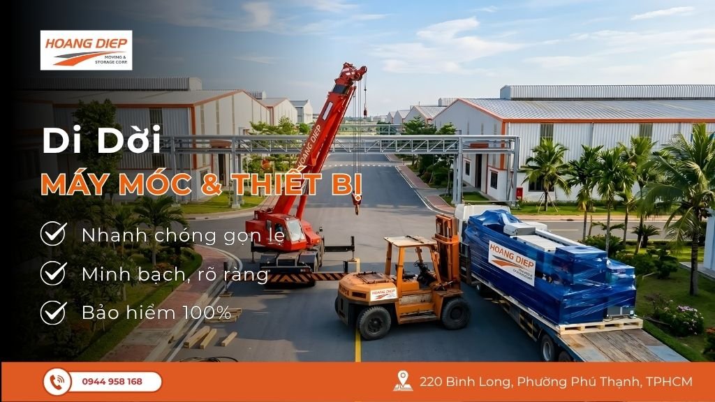 dịch vụ di dời máy móc thiết bị uy tín