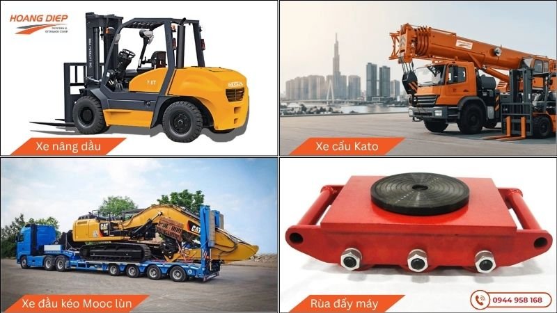 hệ thông thiết bị nâng hạ chuyên dụng tại Hoàng Diệp