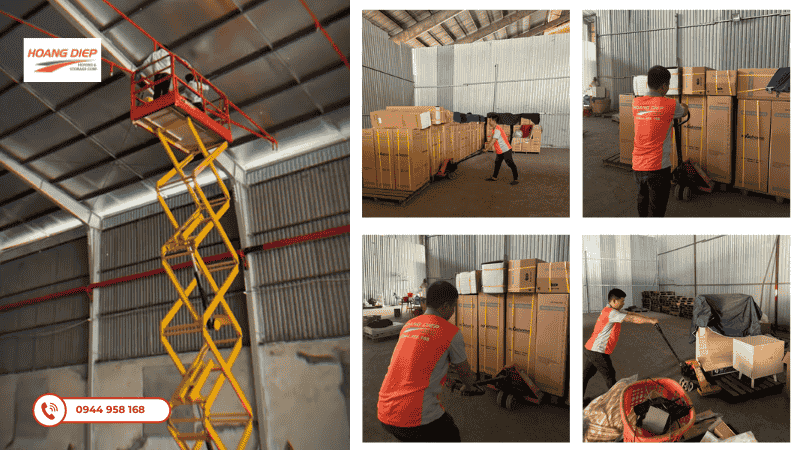 Hình ảnh cho thuê xe nâng tại Hoàng Diệp
