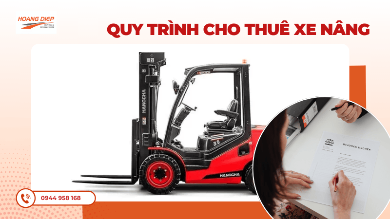 Quy trình cho thuê xe nâng tại Hoàng DIệp