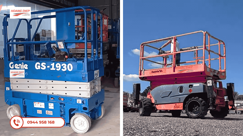 Xe nâng người cắt kéo cho thuê tại Hoàng Diệp