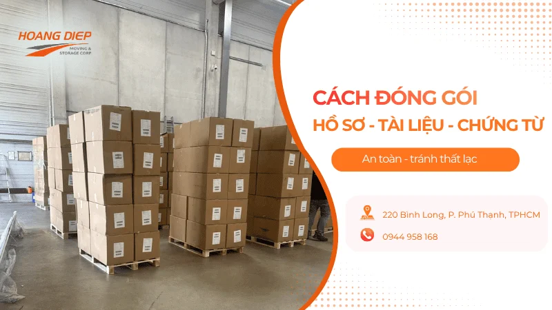 Cách đóng gói hồ sơ, tài liệu, chứng từ