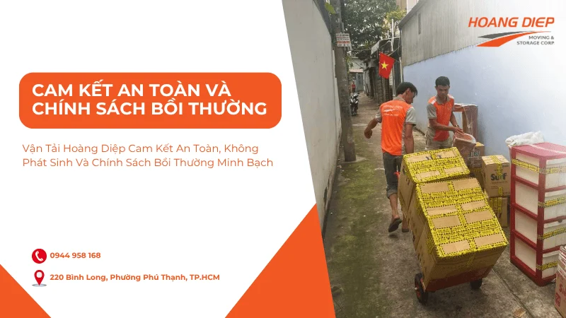 Dịch vụ chuyển văn phòng cam kết an toàn và chính sách bồi thường minh bạch
