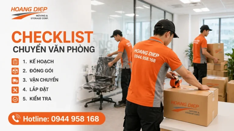 Checklist chuyển văn phòngtối ưu thời gian và chi phí cho doanh nghiệp của bạn