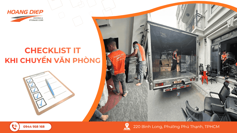 checklist IT khi chuyển văn phòng