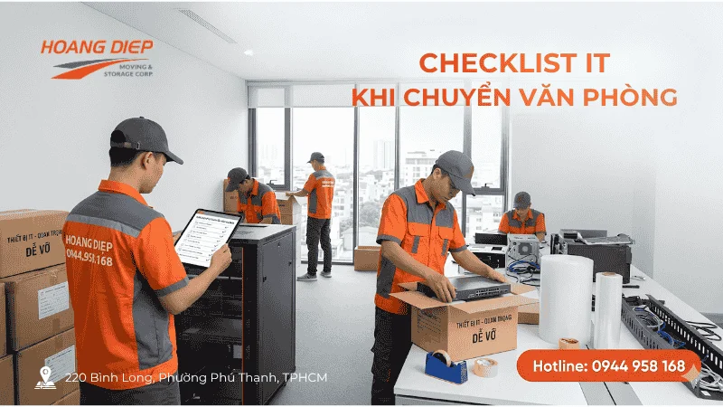 Checklist IT khi chuyển văn phòng giảm gián đoạn hiệu quả