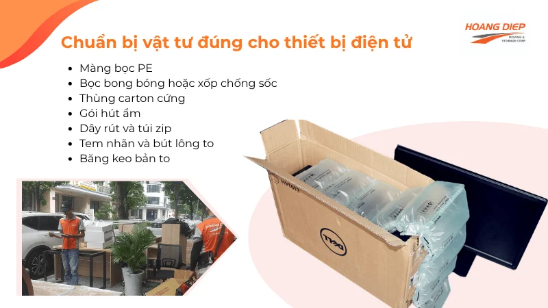 Chuẩn bị vật tư đúng cho thiết bị điện tử khi chuyển văn phòng