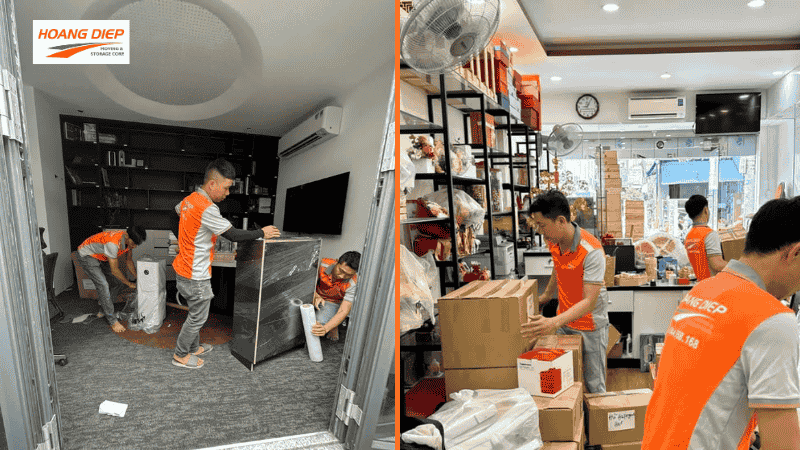 Hoàng Diệp chuyển thiết bị an toàn chuyên nghiệp