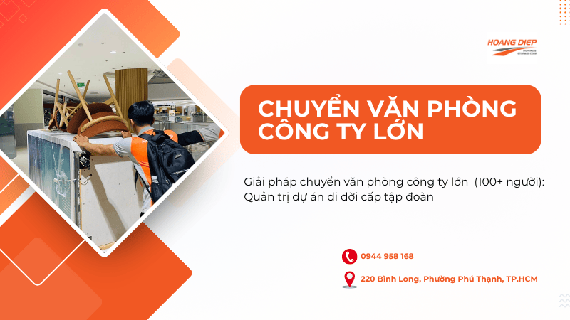Dịch vụ chuyển văn phòng công ty lớn