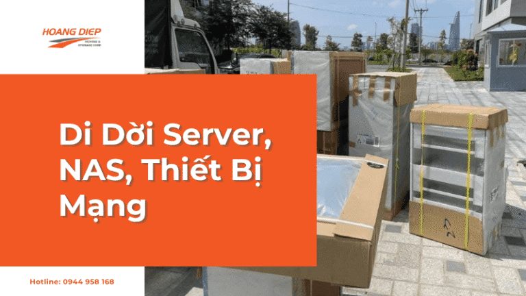 Di dời Sever, NAS, thiết bị mạng trong quy trình chuyển văn phòng