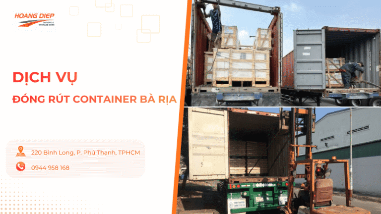 dịch vụ đóng rút container Bà Rịa chuyên nghiệp