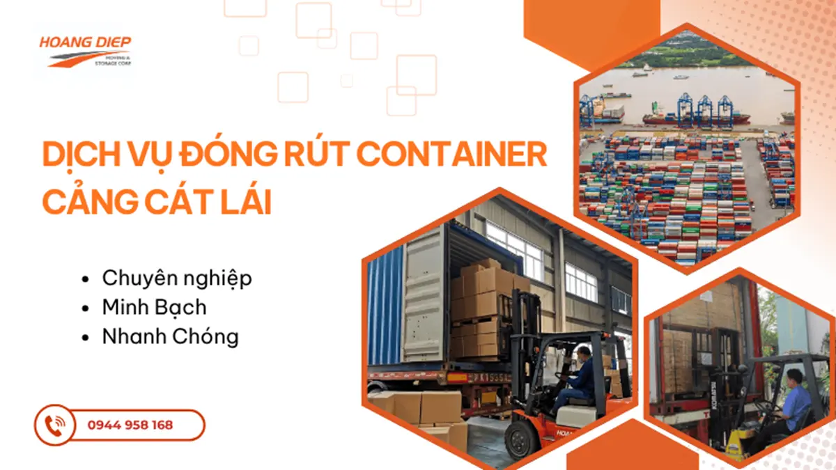  Dịch vụ đóng rút container cảng Cát Lái