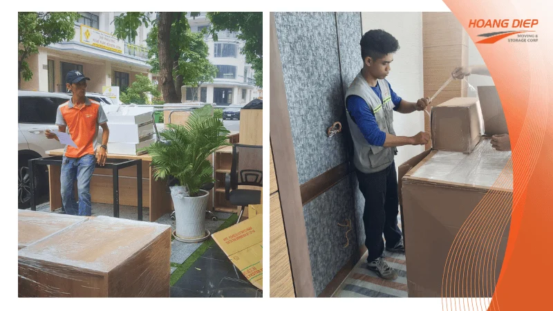Chuyển văn phòng đóng gói theo phòng ban và checklist lên xe - xuống xe