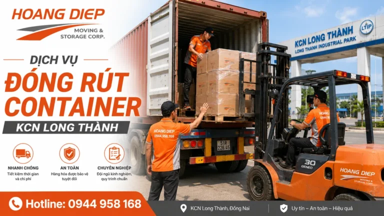 Đóng rút container KCN Long Thành