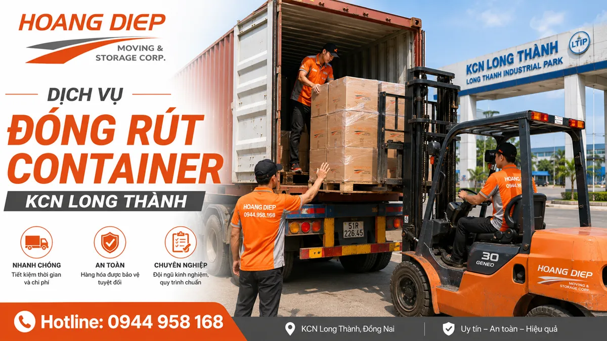 Đóng rút container KCN Long Thành
