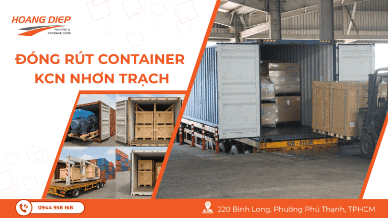 đóng rút container KCN Nhơn Trạch