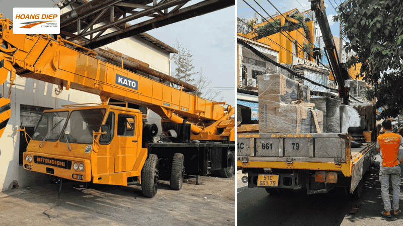 Hoàng Diệp cho thuê xe cẩu Kato nhanh và uy tín