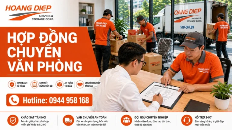 Hợp đồng chuyển văn phòng minh bạch tại Hoàng Diệp
