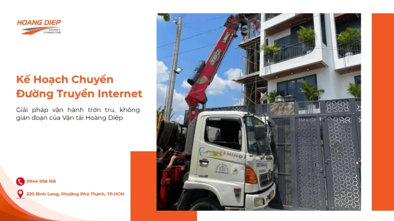Kế hoạch chuyển đường truyền Internet khi chuyển văn phòng không gián đoạn tại Hoàng Diệp