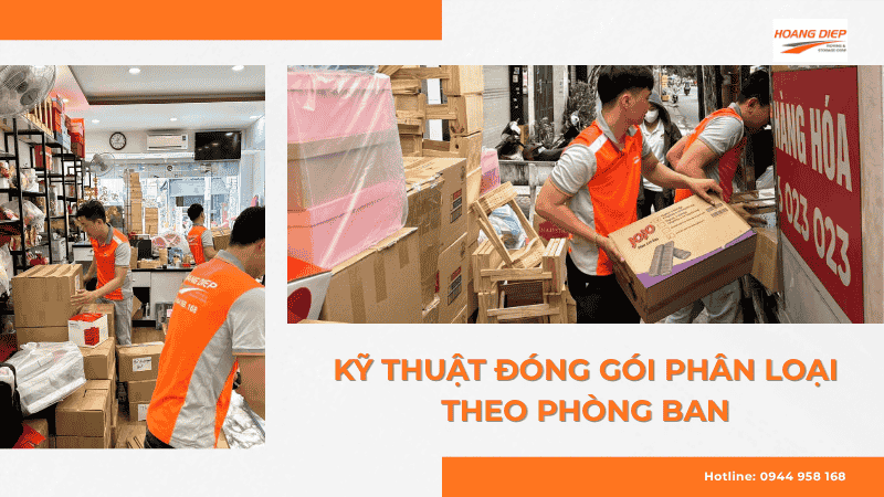 Kỹ thuật đóng gói phân loại theo phòng ban của Hoàng Diệp