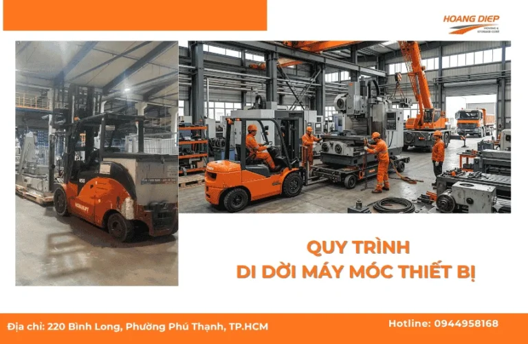 Quy trình di dời máy móc thiết bị chuyên nghiệp và an toàn tại Hoàng Diệp