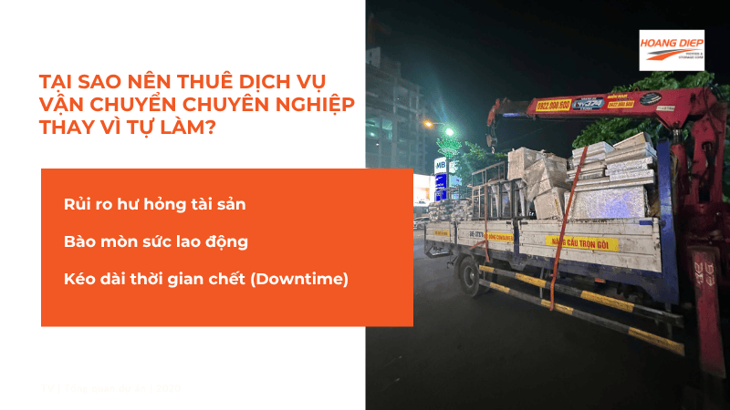 Tại sao nên thuê dịch vụ vận chuyển chuyên nghiệp thay vì tự làm?