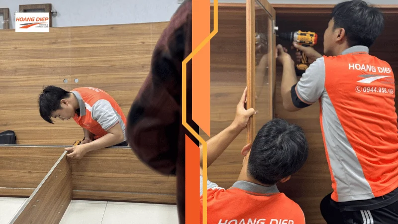 Tháo lắp tủ hồ sơ an toàn, chuyên nghiệp khi chuyển văn phòng tại Hoàng Diệp
