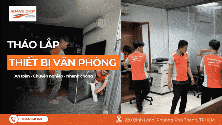 kỹ thuật tháo lắp thiết bị văn phòng chuyên nghiệp từ Hoàng Diệp