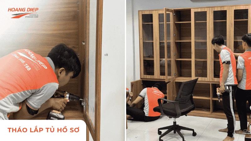 Tháo lắp tủ hồ sơ chuẩn an toàn tránh rủi ro