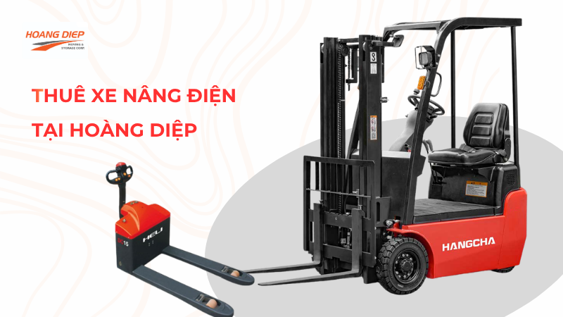 dịch vụ thuê xe nâng điện tại Vận Tải Hoàng Diệp 