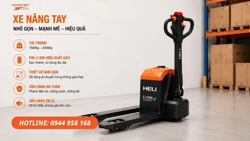 Tìm hiểu chi tiết xe nâng tay