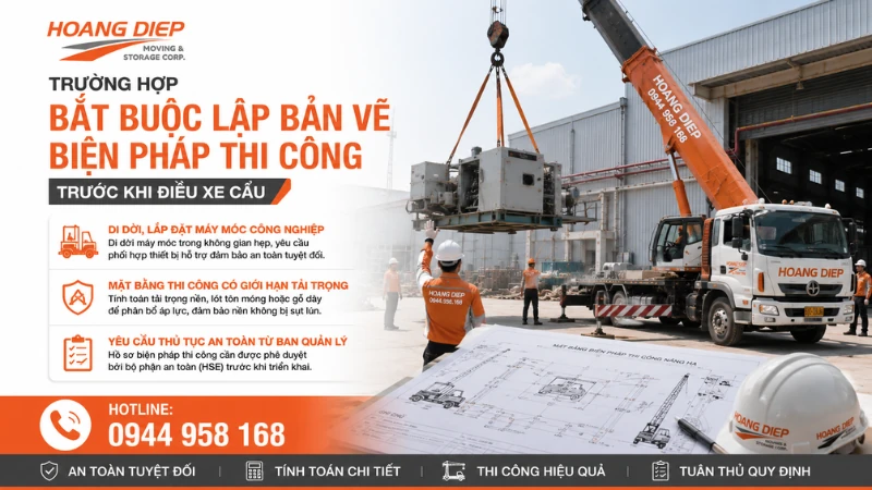 Các trường hợp cần lập bản vẽ biện pháp thi công cụ thể