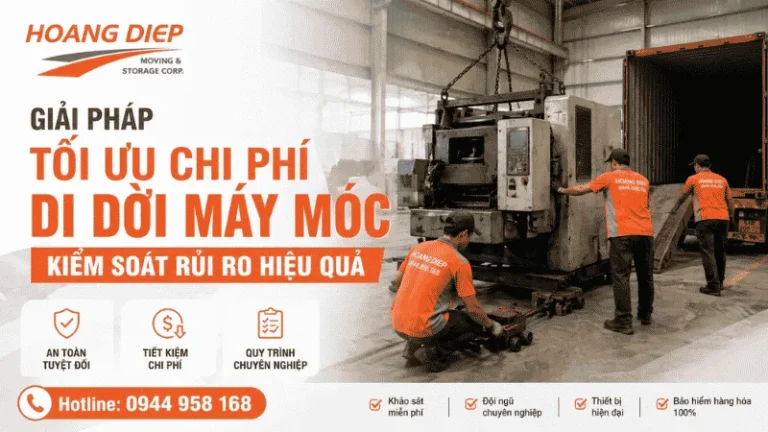 Giải pháp tối ưu chi phí di dời máy móc thiết bị hiệu quả
