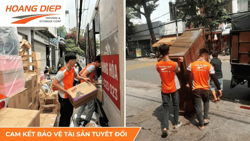 Vận Tải Hoàng Diệp cam kết bảo vệ tài sản an toàn tuyệt đối khi chuyển nhà