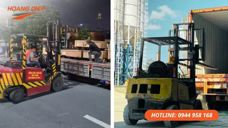 Hoàng Diệp cung cấp dịch vụ thuê xe nâng KCN Long Hậu