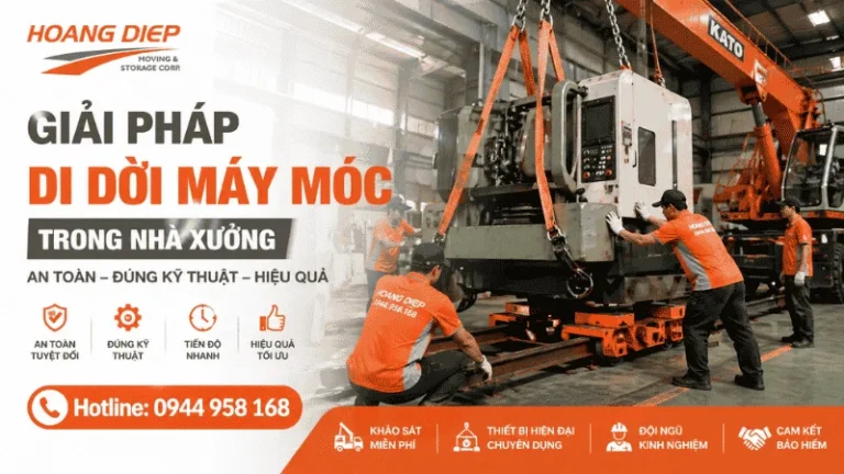 Hoàng Diệp mang đến giải pháp di dời máy móc trong nhà xưởng an toàn chuyên nghiệp