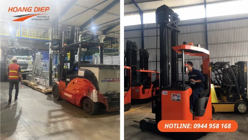 Vận tải Hoàng Diệp nâng hạ máy móc, thiết bị công nghiệp tại KCN Phú Mỹ